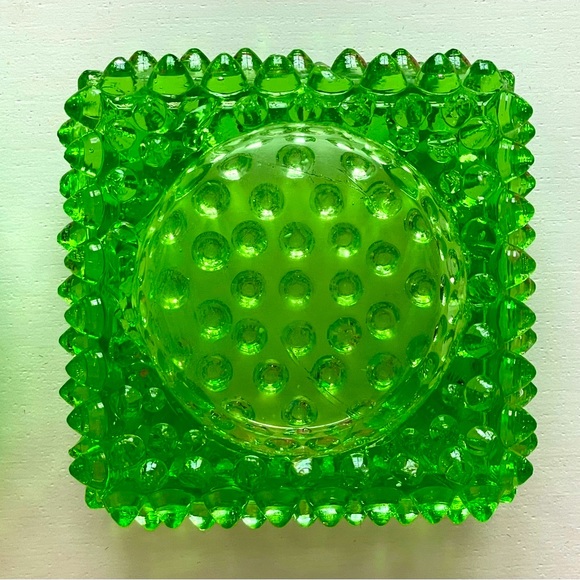 Vintage Green Candle Votive Set of Two - Picture 6 of 9